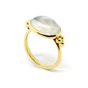 Anillo Piedra Luna Griego