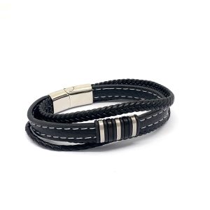 Pulsera Cuero - Acero