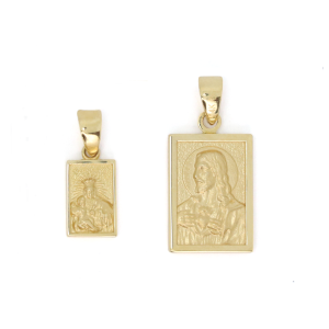 Escapularios Oro Amarillo Rectangulares